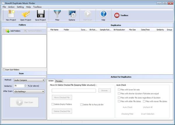 Boxoft Duplicate Music Finder