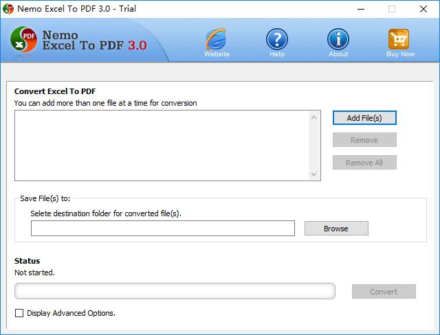 Nemo Excel To PDF