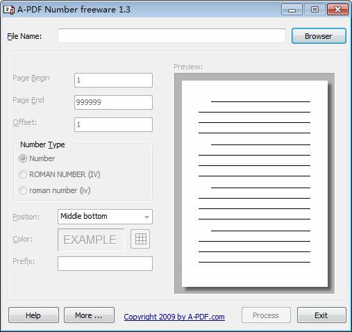 A-PDF Number