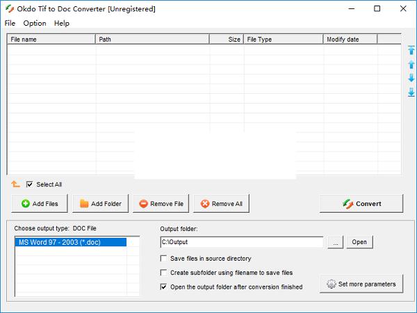 Okdo Tif to Doc Converter