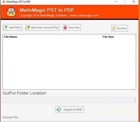 MailsMagic PST to PDF Converter