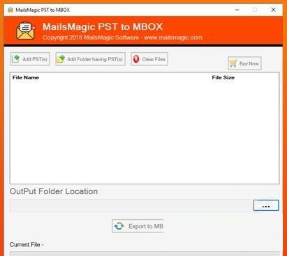 MailsMagic PST to MBOX Converter