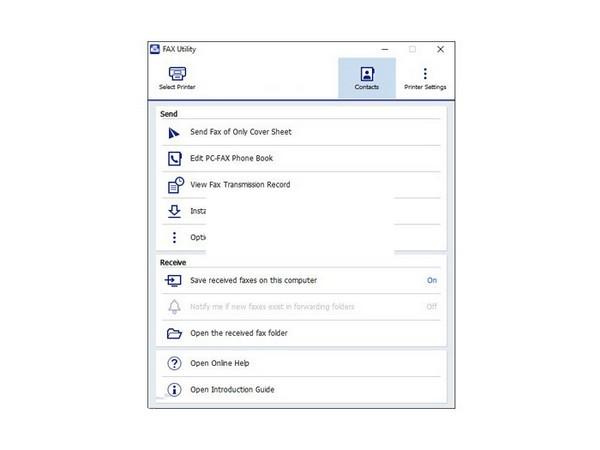 Epson Fax Utility