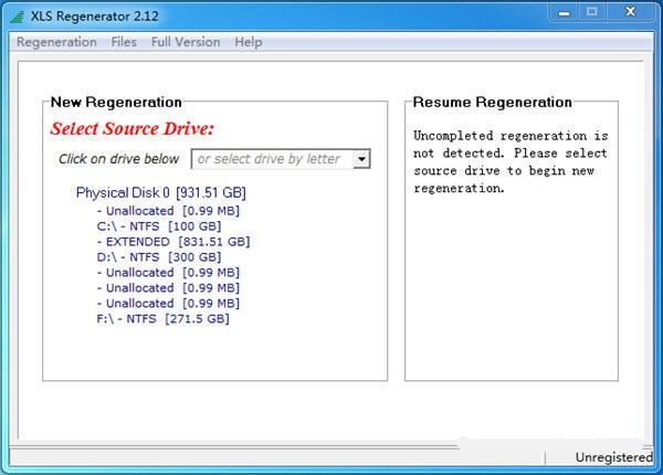 XLS Regenerator