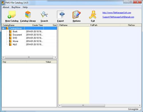 FMS File Catalog
